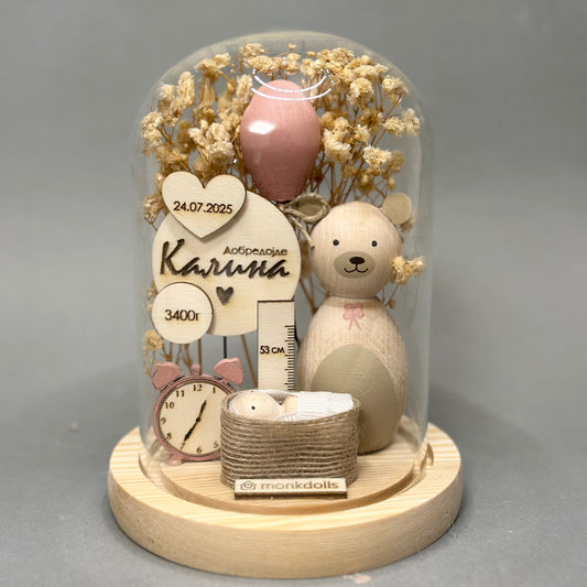 Стаклено ѕвоно за новороденче